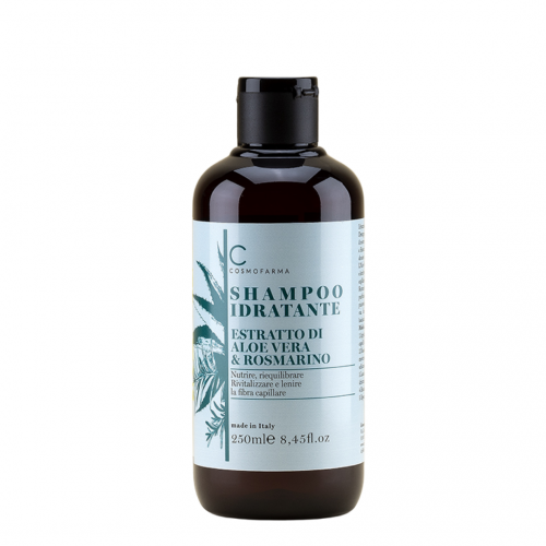 Drėkinamasis šampūnas su alaviju ir rozmarino ekstraktu Cosmofarma 250ml https://medikatus.lt/