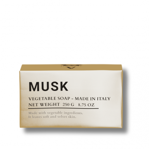 Parfumuotas kietasis muilas MUSK ALCHIMIA. Kolekcija “Fragrances” 250gr